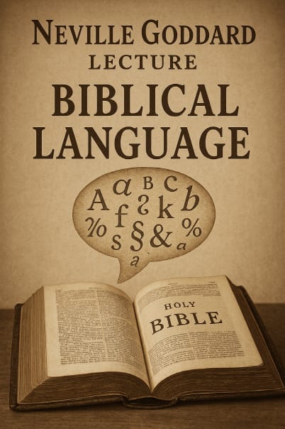 네빌 고다드 강의: '성경의 언어' (Neville Goddard Lecture: 'Biblical Language')